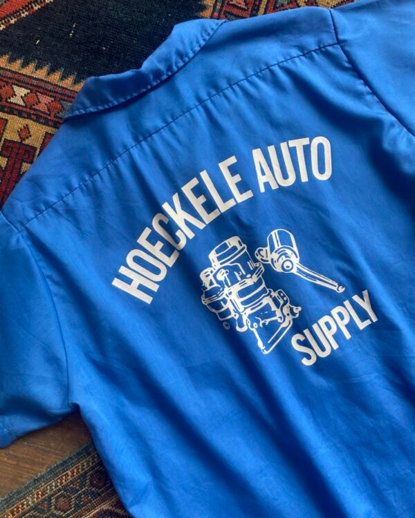 1960s/Early 70s Hilton Back Print Vintage Bowling Shirt. Large/XL. - Image 2