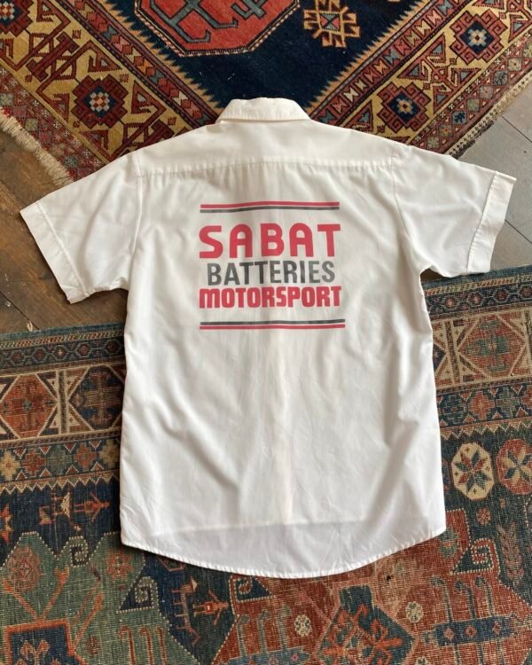 Vintage Rare 1970s Sabat Motorsport Back Print Shirt.