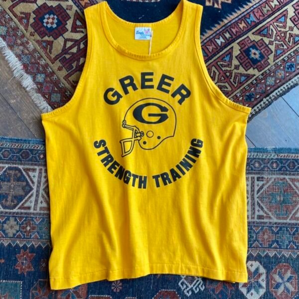 1980 Greer Strength Training Single Stitch Tank Top. Large.