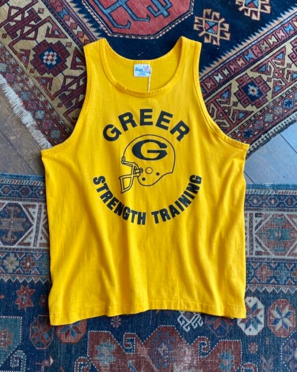 1980 Greer Strength Training Single Stitch Tank Top. Large.