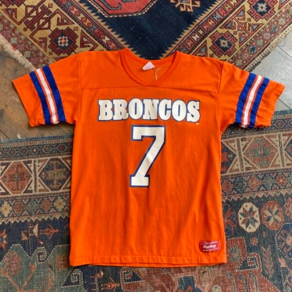 1980s Denver Broncos Rawlings Vintage Single Stitch Tee. Medium/Large.