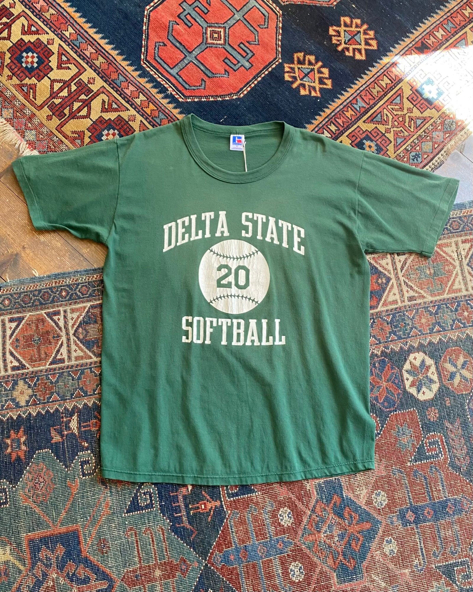 1980s Delta State Vintage Single Stitch Tee. Size Large.