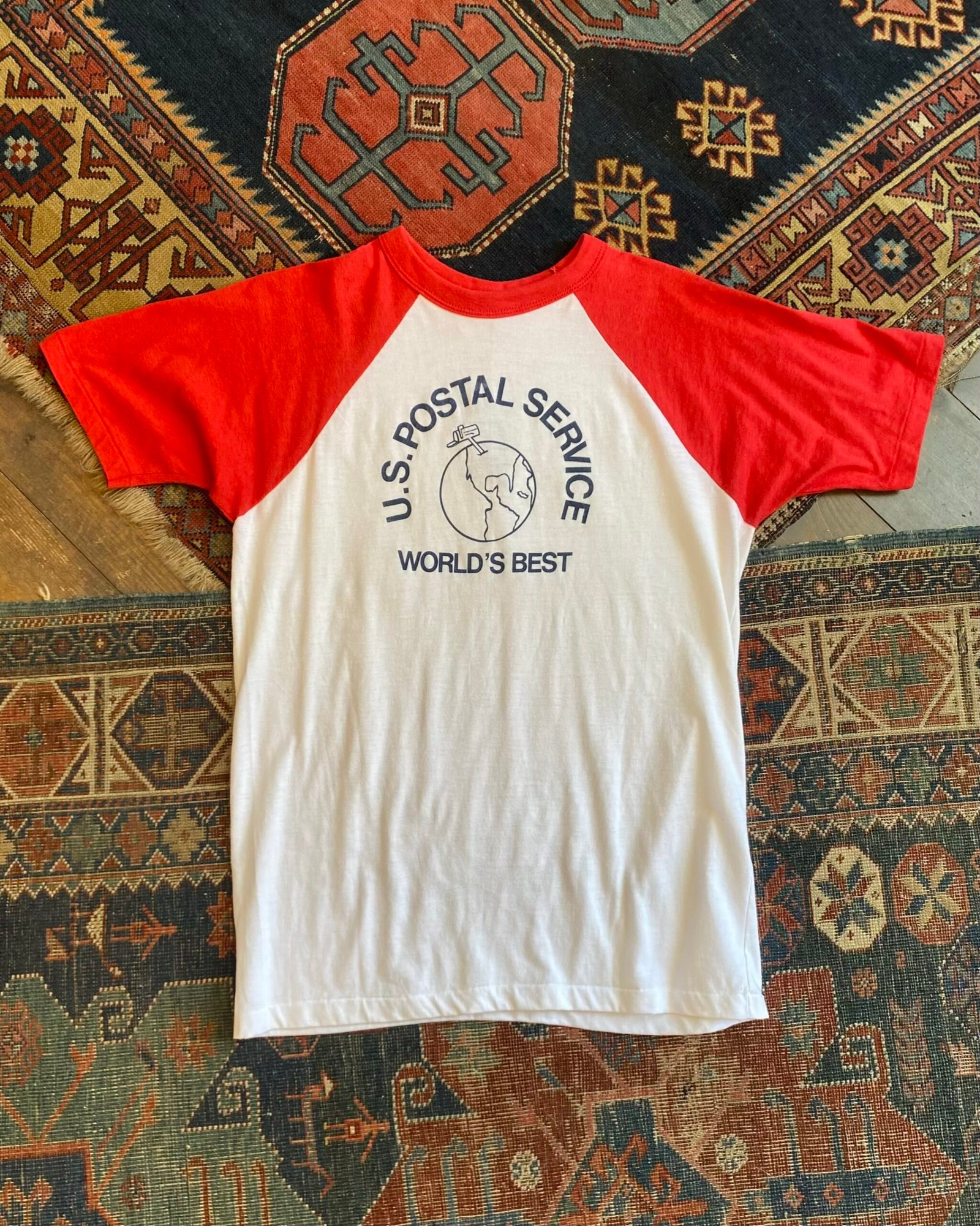1970s U.S Postal Service Vintage Single Stitch Tee. Size Medium/Large.