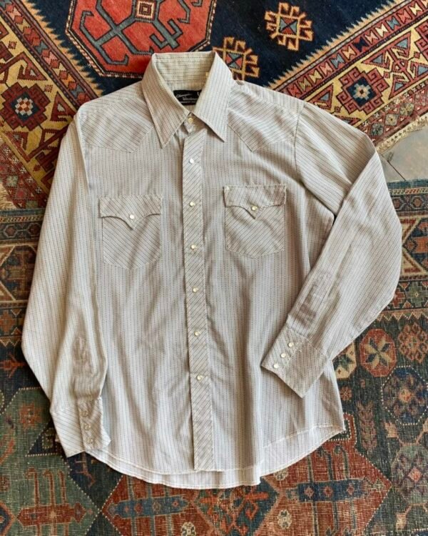 1970s Champion Westerns Vintage Cowboy Shirt. Made in USA. XXL/47” Chest.